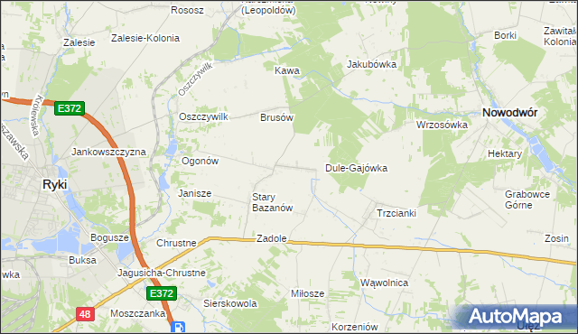 mapa Nowy Bazanów, Nowy Bazanów na mapie Targeo