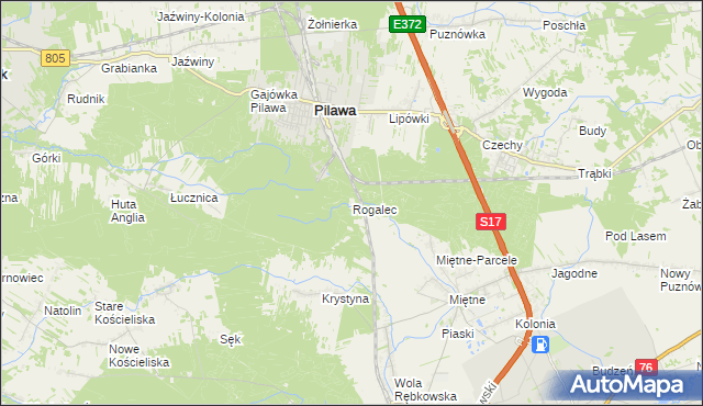 mapa Rogalec, Rogalec na mapie Targeo