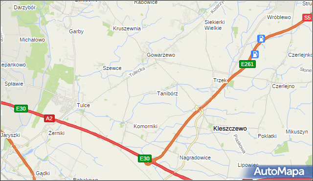 mapa Tanibórz, Tanibórz na mapie Targeo