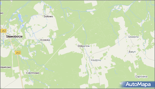 mapa Dołganów, Dołganów na mapie Targeo