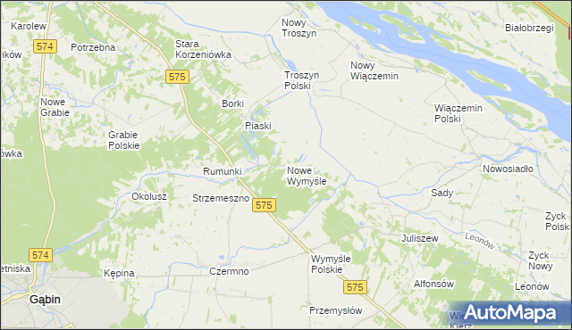 mapa Nowe Wymyśle, Nowe Wymyśle na mapie Targeo