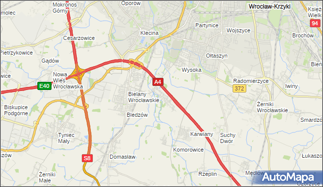 mapa Ślęza, Ślęza na mapie Targeo