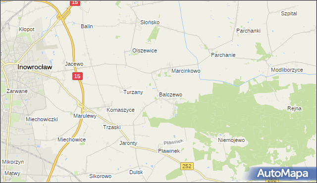 mapa Balczewo, Balczewo na mapie Targeo