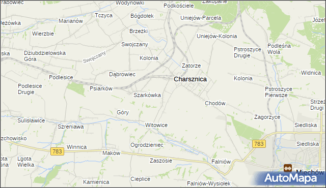 mapa Ciszowice, Ciszowice na mapie Targeo