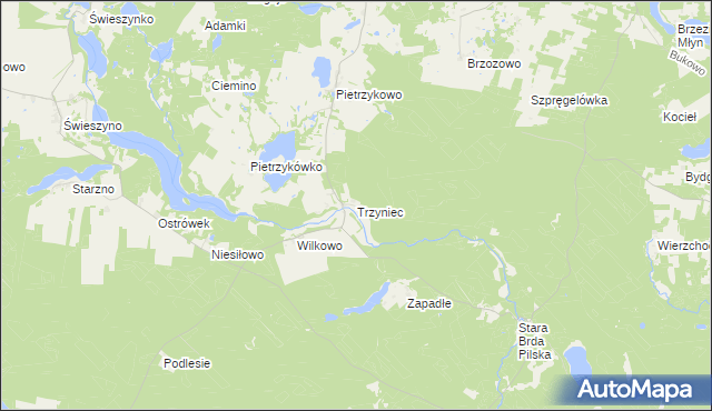 mapa Trzyniec, Trzyniec na mapie Targeo