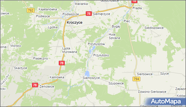 mapa Przyłubsko, Przyłubsko na mapie Targeo