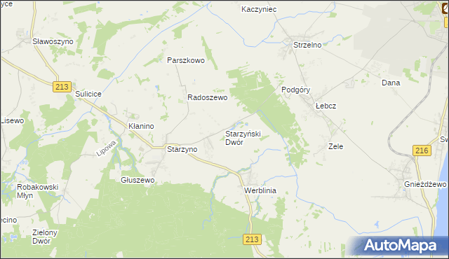 mapa Starzyński Dwór, Starzyński Dwór na mapie Targeo