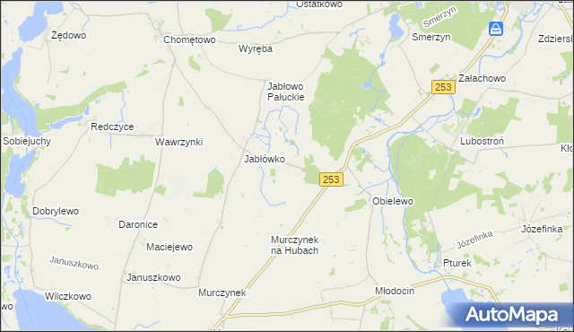 mapa Buszkowo gmina Łabiszyn, Buszkowo gmina Łabiszyn na mapie Targeo