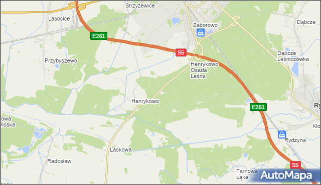 mapa Książęcy Las, Książęcy Las na mapie Targeo