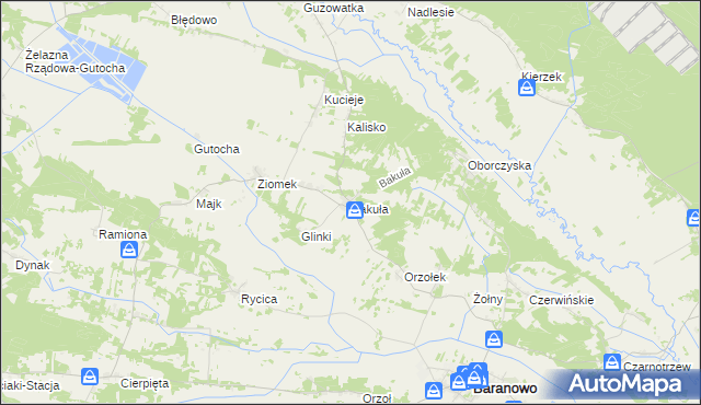 mapa Bakuła, Bakuła na mapie Targeo