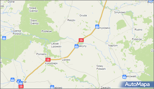 mapa Bałcyny, Bałcyny na mapie Targeo