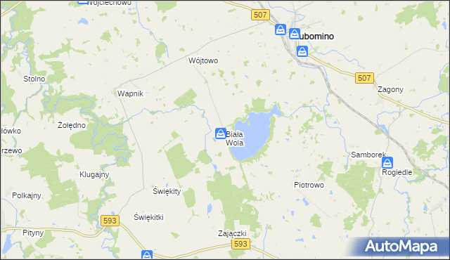 mapa Biała Wola, Biała Wola na mapie Targeo