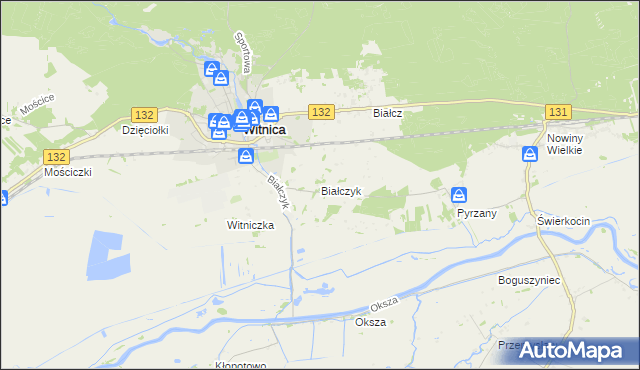 mapa Białczyk, Białczyk na mapie Targeo