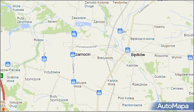 mapa Bieżywody, Bieżywody na mapie Targeo