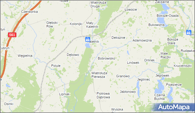 mapa Bobrowisko gmina Suwałki, Bobrowisko gmina Suwałki na mapie Targeo