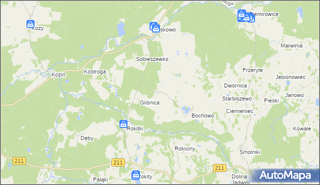 mapa Bochówko, Bochówko na mapie Targeo