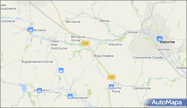 mapa Boguchwałów, Boguchwałów na mapie Targeo