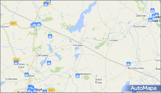 mapa Boguszewo gmina Gruta, Boguszewo gmina Gruta na mapie Targeo