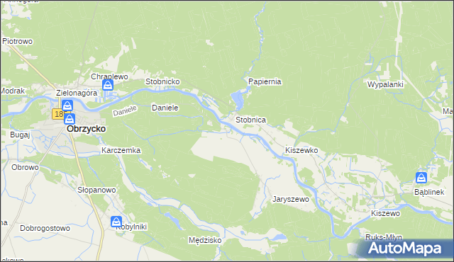 mapa Brączewo, Brączewo na mapie Targeo