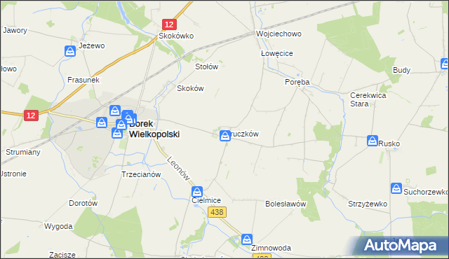 mapa Bruczków, Bruczków na mapie Targeo
