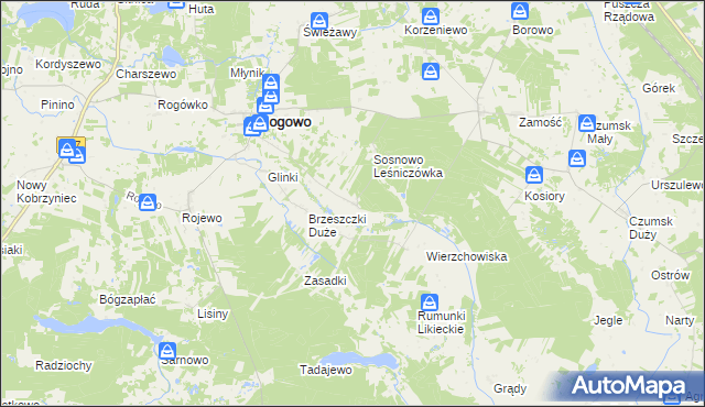 mapa Brzeszczki Małe, Brzeszczki Małe na mapie Targeo