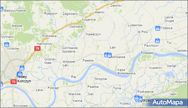 mapa Brzostków, Brzostków na mapie Targeo