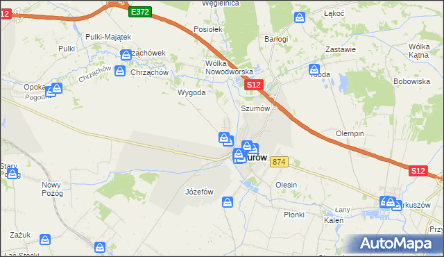 mapa Brzozowa Gać, Brzozowa Gać na mapie Targeo