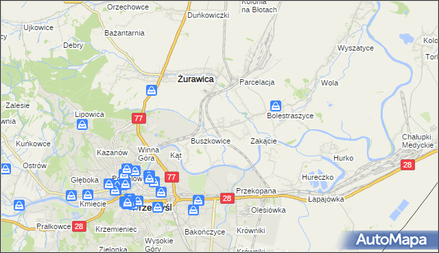 mapa Buszkowiczki, Buszkowiczki na mapie Targeo