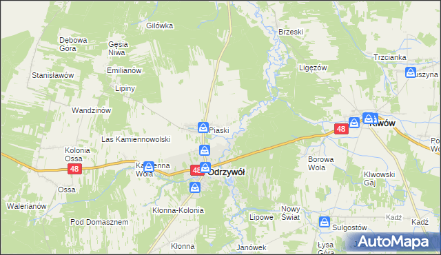 mapa Ceteń, Ceteń na mapie Targeo