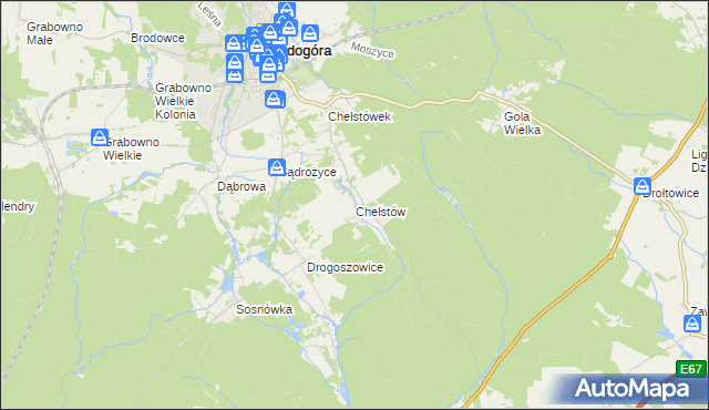 mapa Chełstów, Chełstów na mapie Targeo