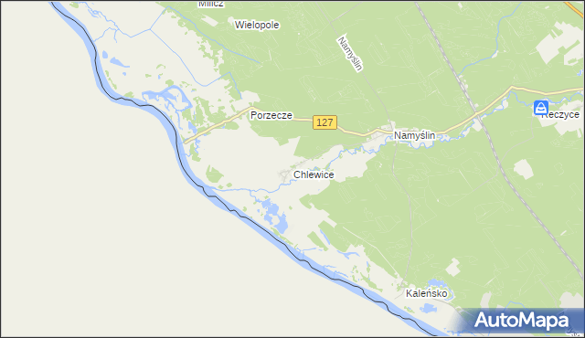 mapa Chlewice gmina Boleszkowice, Chlewice gmina Boleszkowice na mapie Targeo