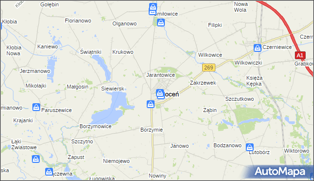 mapa Choceń, Choceń na mapie Targeo