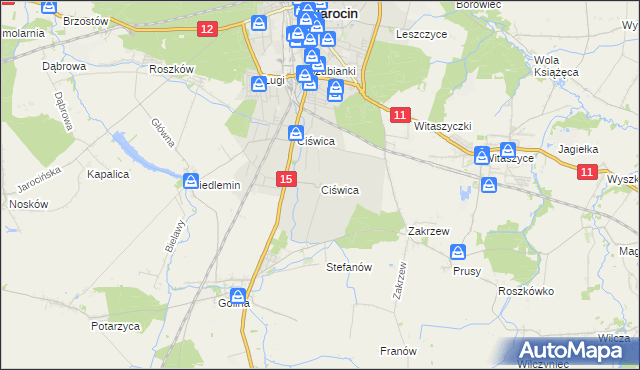 mapa Ciświca, Ciświca na mapie Targeo