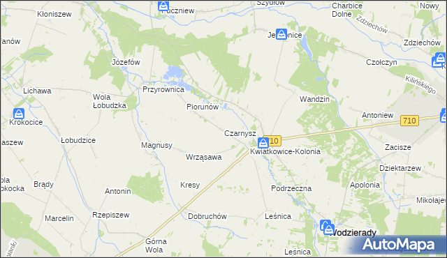 mapa Czarnysz, Czarnysz na mapie Targeo