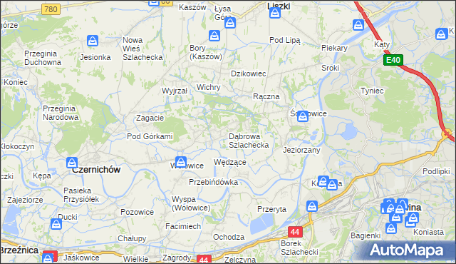 mapa Dąbrowa Szlachecka, Dąbrowa Szlachecka na mapie Targeo