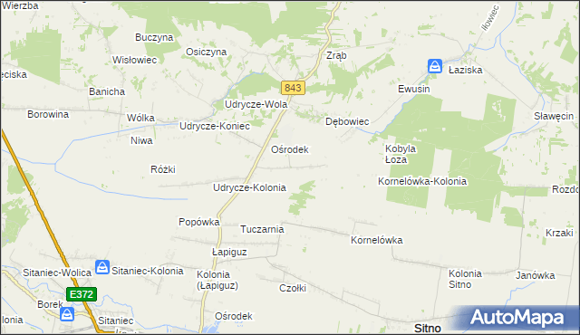 mapa Dębowiec-Kolonia, Dębowiec-Kolonia na mapie Targeo