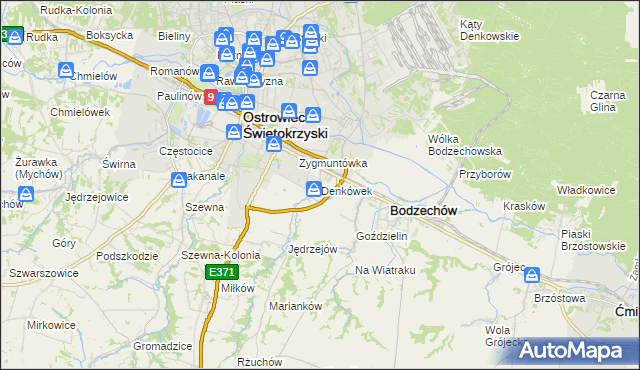 mapa Denkówek, Denkówek na mapie Targeo