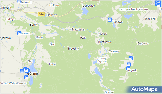 mapa Diabelec, Diabelec na mapie Targeo