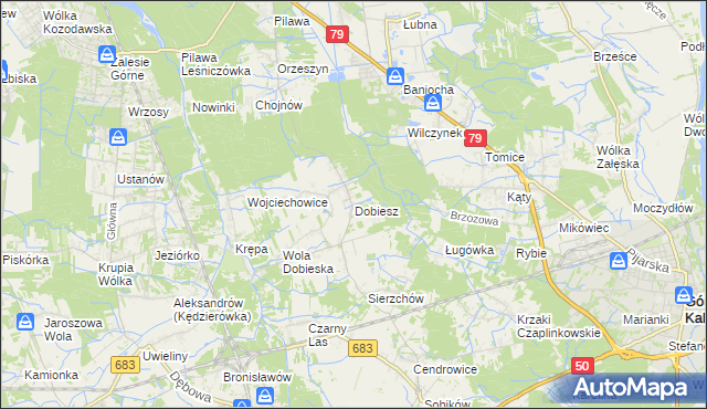 mapa Dobiesz, Dobiesz na mapie Targeo