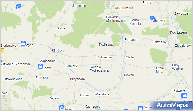 mapa Dobraków, Dobraków na mapie Targeo