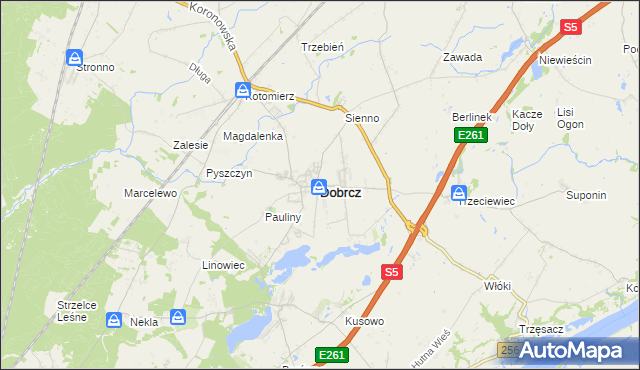 mapa Dobrcz, Dobrcz na mapie Targeo