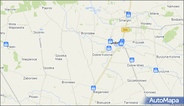 mapa Dobre-Kolonia, Dobre-Kolonia na mapie Targeo