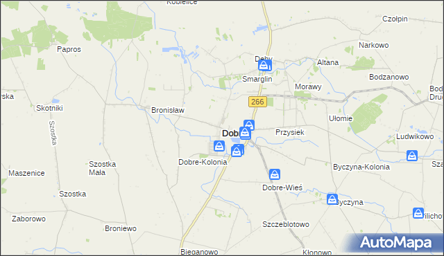 mapa Dobre powiat radziejowski, Dobre powiat radziejowski na mapie Targeo