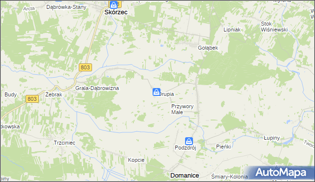 mapa Drupia, Drupia na mapie Targeo