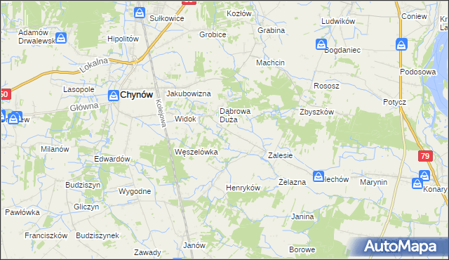 mapa Gaj Żelechowski, Gaj Żelechowski na mapie Targeo