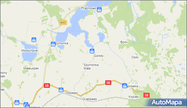 mapa Górkło, Górkło na mapie Targeo