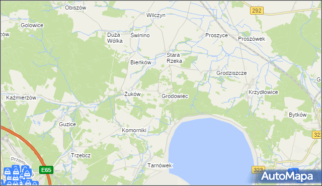mapa Grodowiec, Grodowiec na mapie Targeo