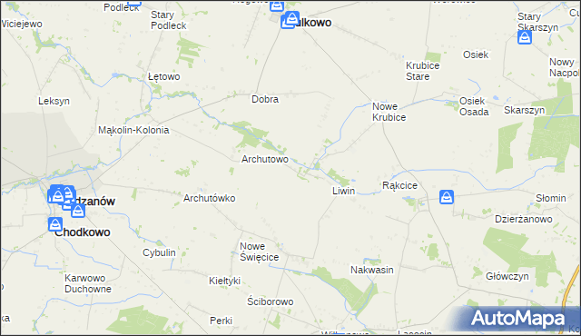 mapa Gromice, Gromice na mapie Targeo