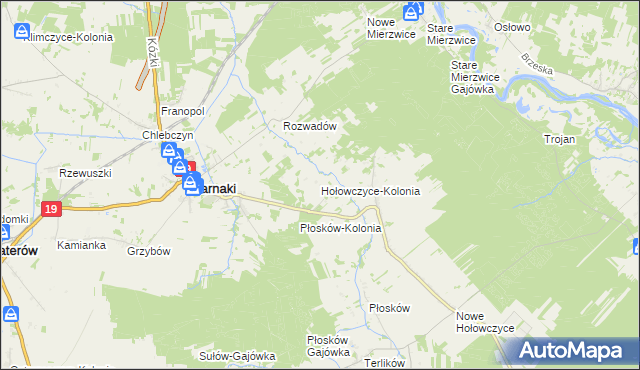 mapa Hołowczyce-Kolonia, Hołowczyce-Kolonia na mapie Targeo