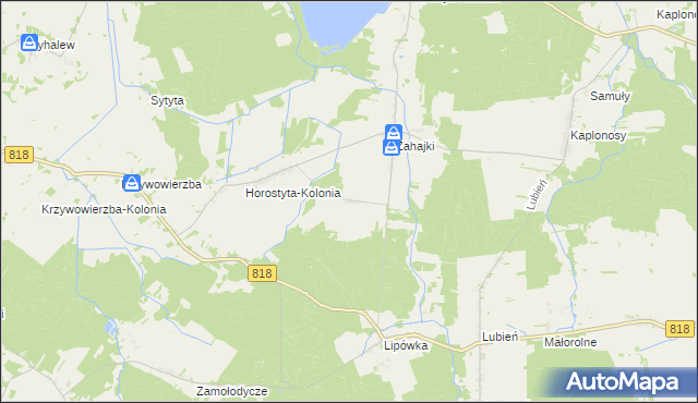 mapa Ignaców gmina Wyryki, Ignaców gmina Wyryki na mapie Targeo